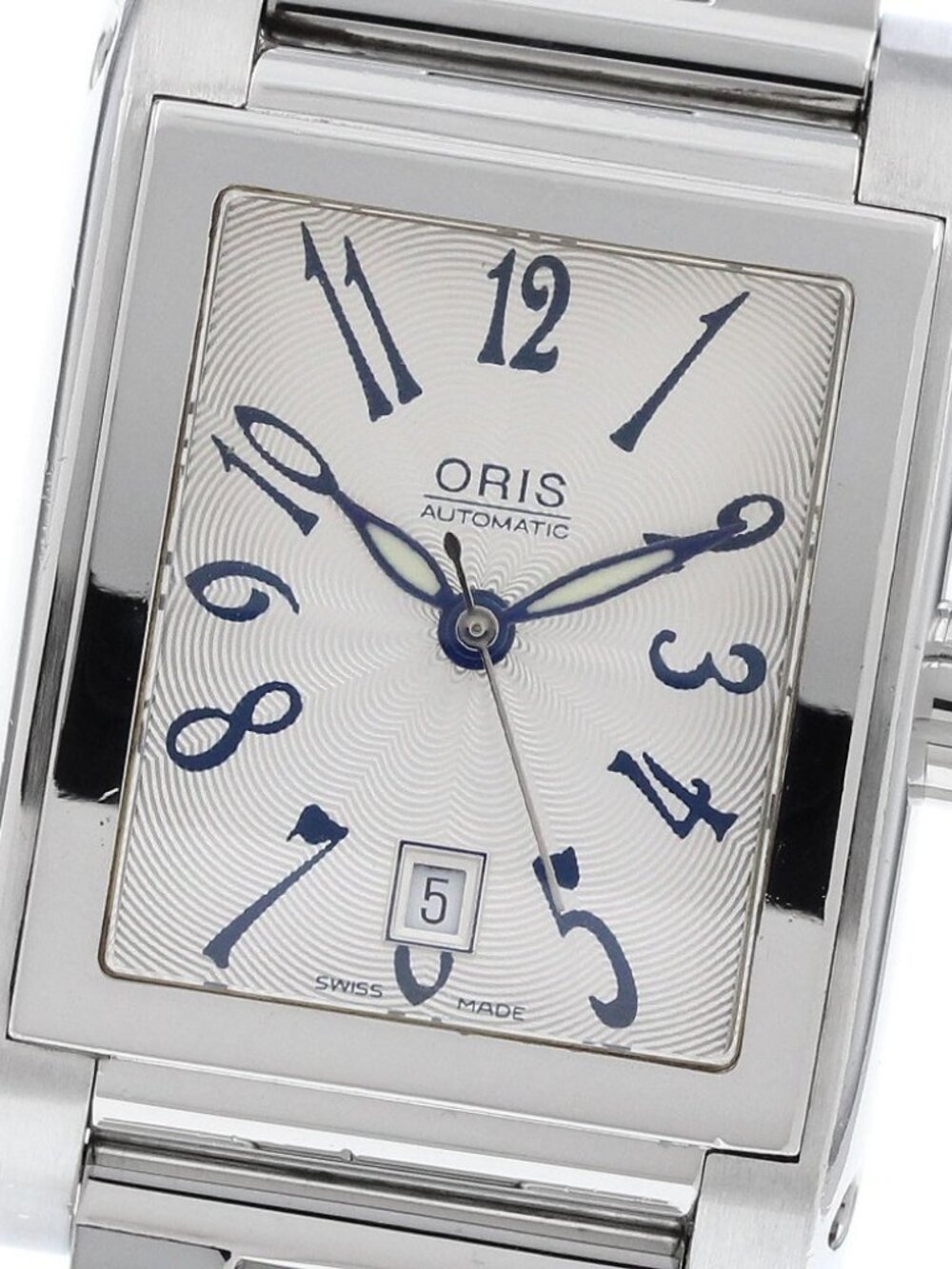 ORIS Rectangle 7526 Date Silver Dial Automatic Boy's Watch_962304